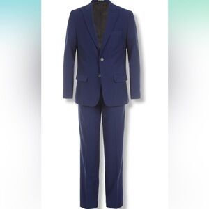 Calvin Klein Boys Formal Suit Set 12 Husky - Blue